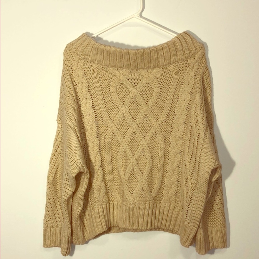 Off the shoulder sweater